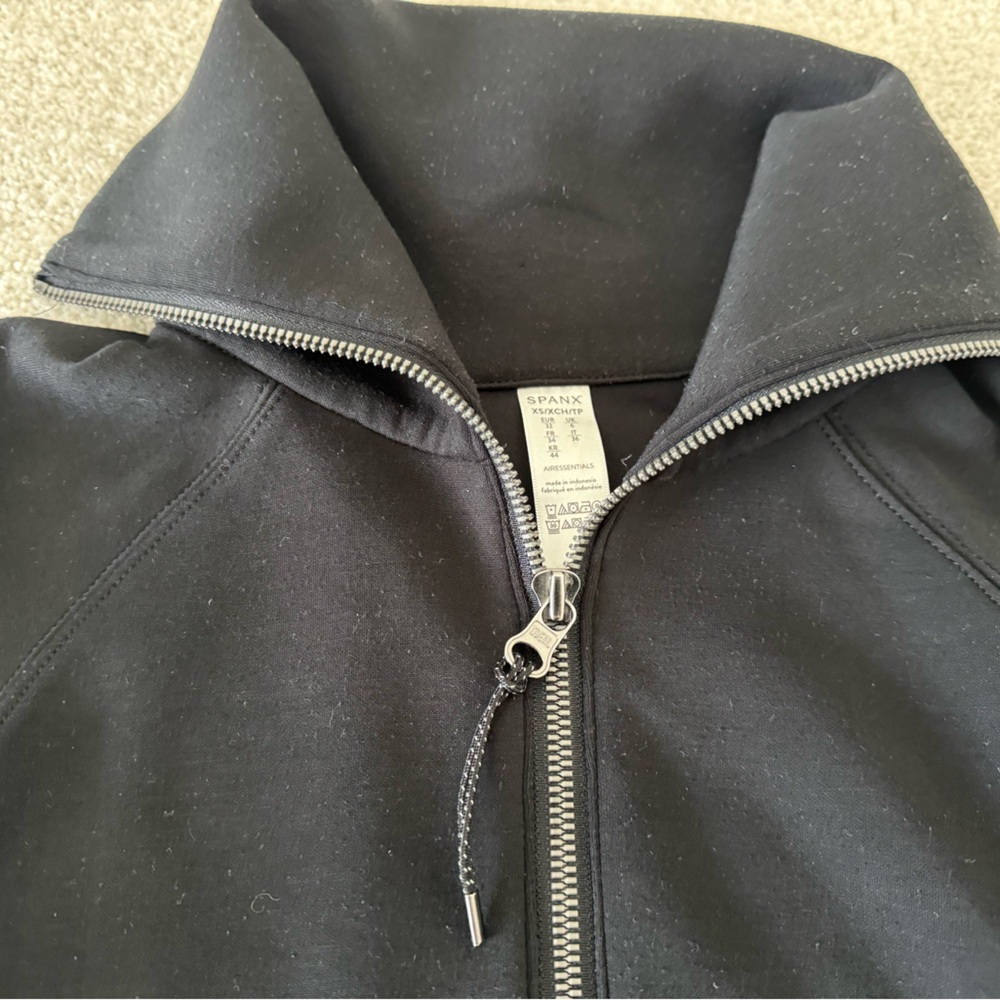 Spanx Essentials Quarter Zip Pullover & Black Wid… - image 3